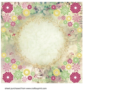 Shabby Florals..8x8 Papers 5 by Creative Crafts