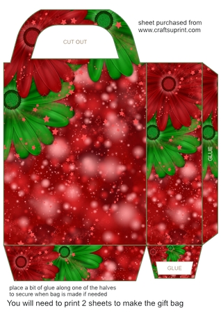 White Christmas Flower Papers by Creative Crafts