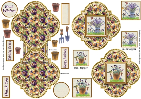 Rich and Elegant Premade Flora Easel Kits-5 by Creative Crafts