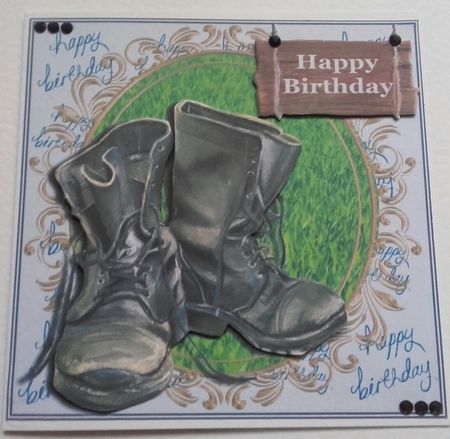 WORK - GARDEN BOOTS BIRTHDAY by Su Fitzgerald