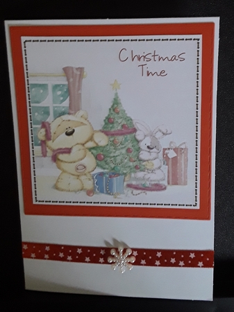 Christmas card front +insert#3 by Sue Cooper