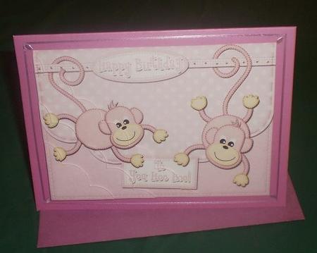 A5 Chunky Monkey Scallop Corner Side Stacker by Sue Cooper