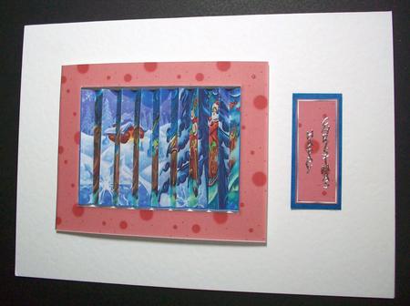 Santa and Sleigh Flip Card Kit by Sue Holt