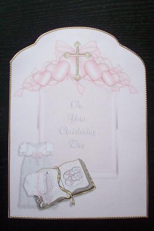 Girls Christening Scalloped Top Quick Card Featured Gallery Photo