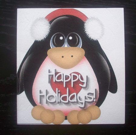 2 Penguin Cards A by Sue Holt