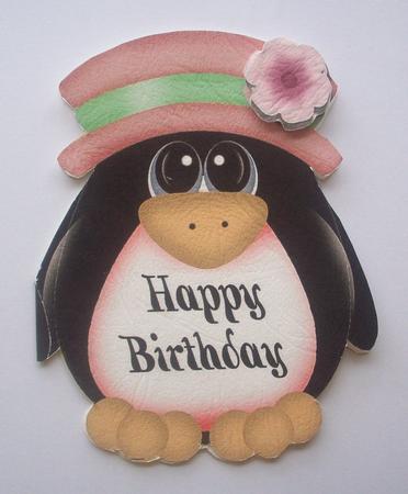 2 Penguin Cards C by Sue Holt