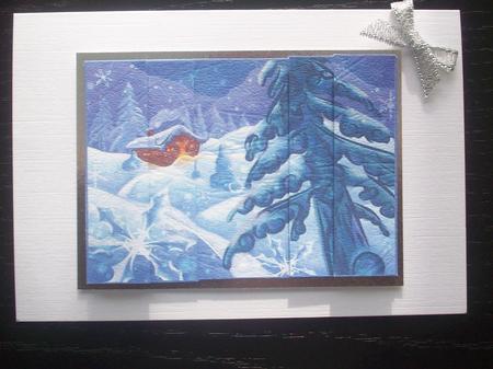 Beautiful Winter Scene Side Stacker by Sue Holt