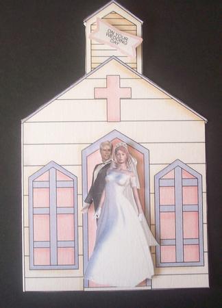 Wedding Day Shaped Card by Sue Holt