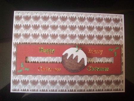 Christmas Pudding Penny Slider by Sue Holt