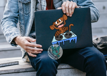 Cutting File DJ Monkey by Sue Kunkel