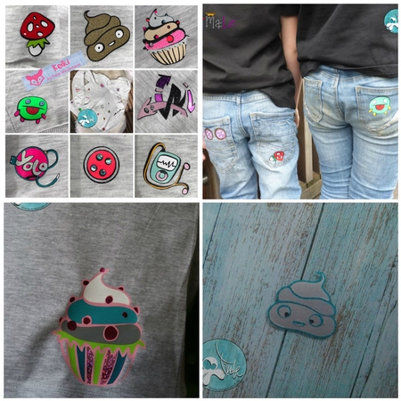 Cutting File Set Cool Patches by Sue Kunkel