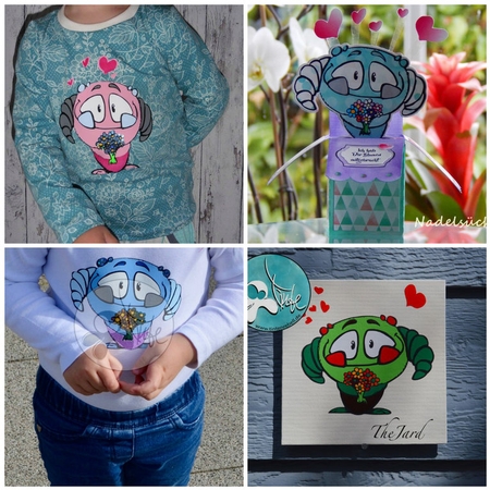 Cutting File Flower Monster by Sue Kunkel