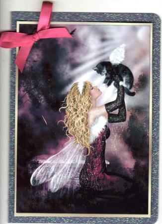 Fairy Love - A4 Card Front by Sue McAndrew
