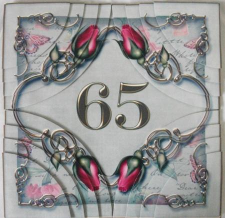 Olive 65 Red Rosebud 8in All 4 Rounded Corner Stacker Kit by Sue Needham