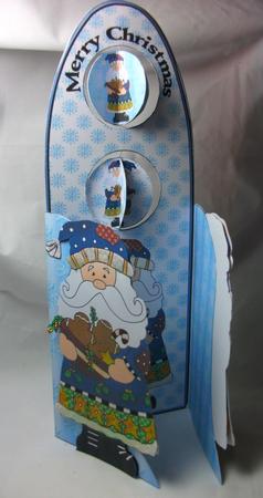 Tall Wing Card - Santy Bumpkin 1 by Sue Needham