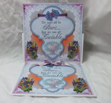 Twinkle Tag with Lace by Sue Needham