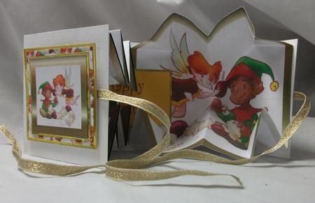 Exploding Card - Christmas Elves by Sue Needham
