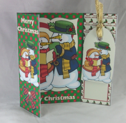 Gatefold Card - Snowmen Singers by Sue Needham