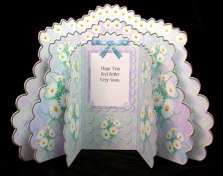 Triple Layer Gatefold - Daisies Everywhere by Sue Needham