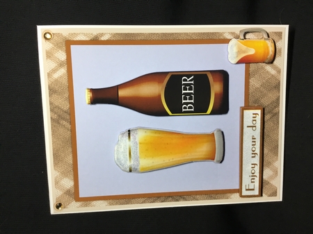 Male birthday greeting card by Sue Pyman