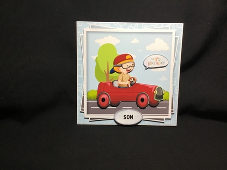 Cute Racing Car Birthday Mini Kit by Sue Pyman