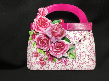 Roses and Fuchsias - Handbag Card Mini Kit by Sue Pyman