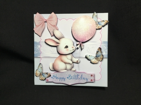 Bunny Hop 3 - Multi Occasions Card by Sue Pyman