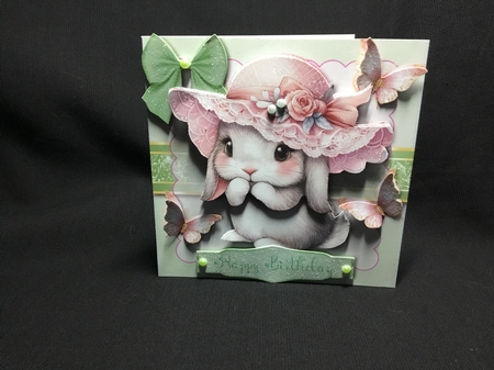Bunny Hop 6 - Multi Occasions Card by Sue Pyman