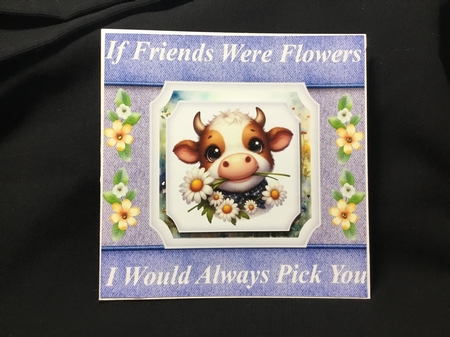 Daisy if friends were flowers card front 1 by Sue Pyman