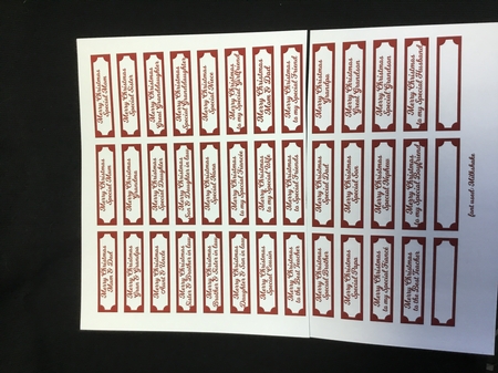 CHRISTMAS SENTIMENTS - 5 COLOURS by Sue Pyman
