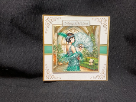 Christmas Art Deco Lady by Sue Pyman
