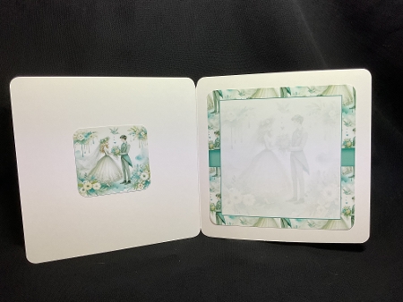 teal wedding insert by Sue Pyman