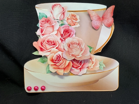 Peach Roses - Teacup Card Mini Kit Featured Gallery Photo