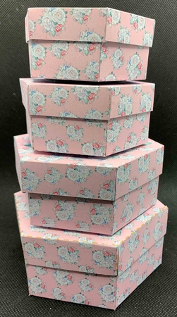 Valentine1 Nesting Boxes Set of 4 by Sue Rice