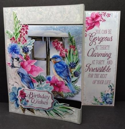 Winter Songbird #3 - Side Panel Step Card & Envelope Kit - SCAN & CUT by Sue Rice