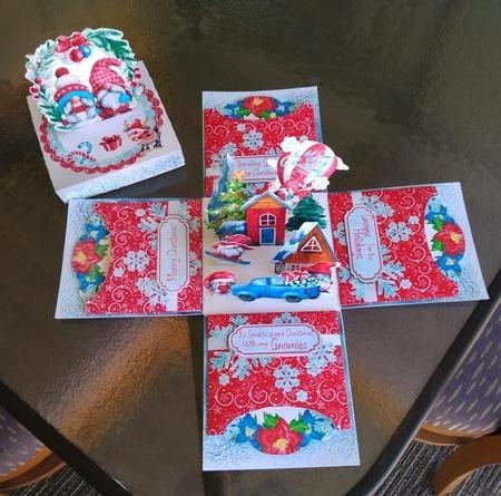 Gnomes in Winter Exploding Box Surprise Kit - SCAN & CUT VERSION by Sue Rice