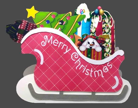 Sleigh Shape Card by Sue Rice