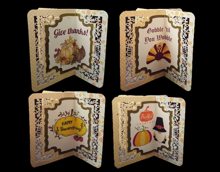 Thanksgiving Tower Pinwheel Card by Sue Rice