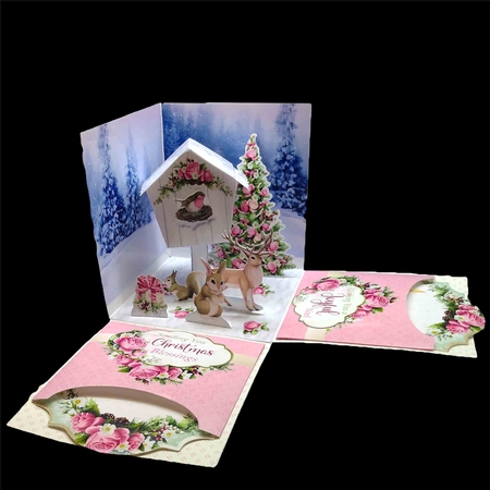 Joyful Noel Exploding Box Room for a Surprise Kit by Sue Rice