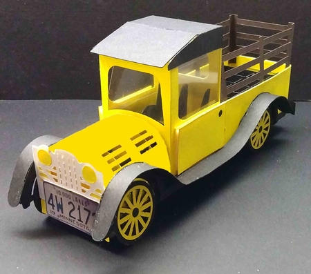 Vintage Pickup Truck Treat Box Cardmaking by Sue Rice