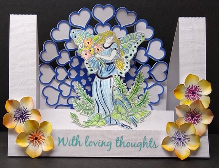 Fairy Centre Step Card 1 by Sue Rice