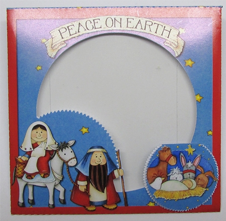 CHRISTMAS COOKIE POCKET 4 COOKIE, SEAL, TAG & DECOUPAGE KIT - NATIVITY by Sue Rice