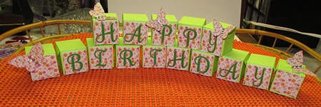 Happy Birthday Candy boxes by Sue Rice