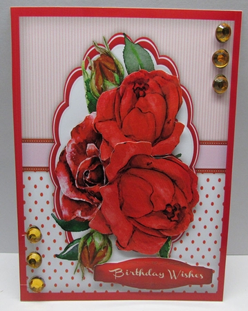 Beautiful Water coloured Red Roses by Sue Rice