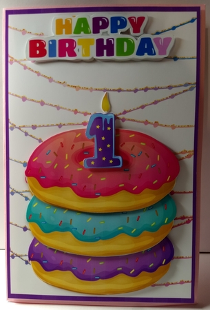 DONUT CAKE MINI KIT 5x7 by Sue Rice