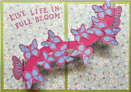 Butterfly Garden Pop Up Card by Sue Rice