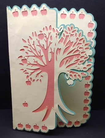 Apple Tree Over The edge Card by Sue Rice