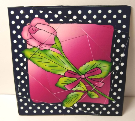 Single Rose Twisted Spiral Side Stacker by Sue Rice