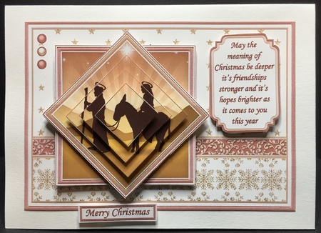 JOURNEY TO BETHLEHEM A5 Christmas Pyramage & Insert Kit by Sue Soules