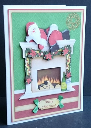 Merry Santa Claus Christmas Topper & Decoupage by Sue Soules
